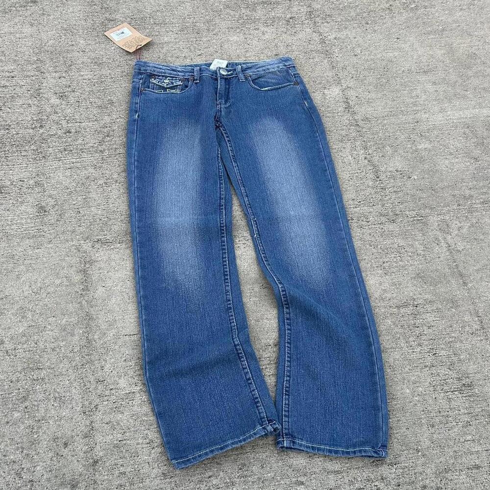 True Religion Jeans Relaxed Flared Bootcut Joey Bitty Jean Y2k Grunge Punk Denim